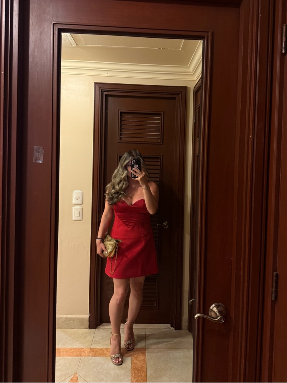 Oh Polly Red Halter Mini Dress - Picture 7 of 8